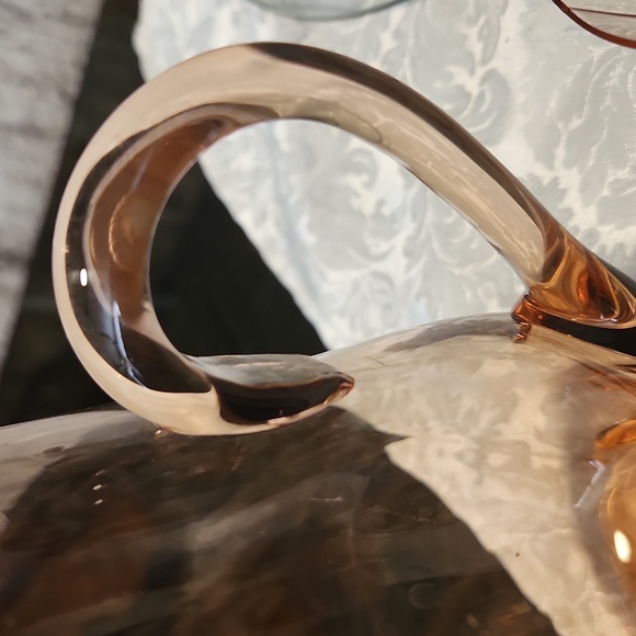 Vintage Rose Gold Pitcher & 3 Glasses - Picture 8 of 11